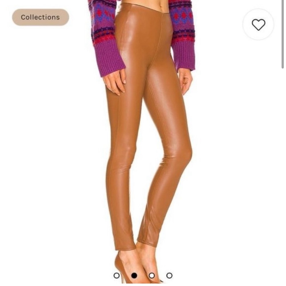Rag’n’Bone cognac, faux leather leggings